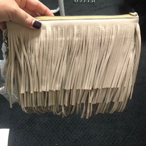 Sam Edelman Clover Fringe Clutch